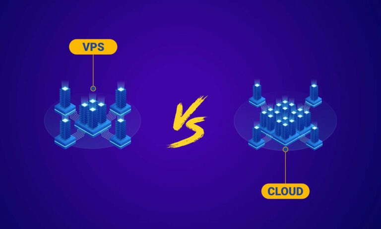 concept diagram of vps vs cloud