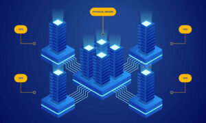 concept diagram of server virtualisation